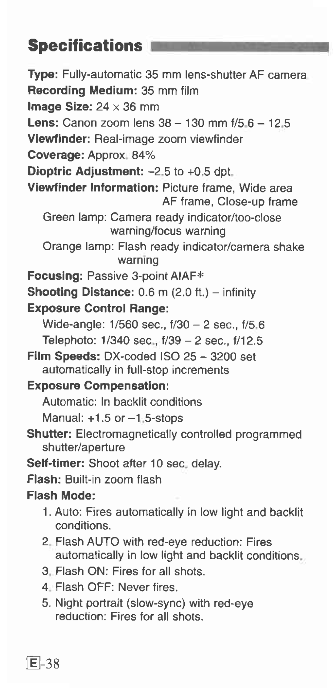 Canon 130u manual 