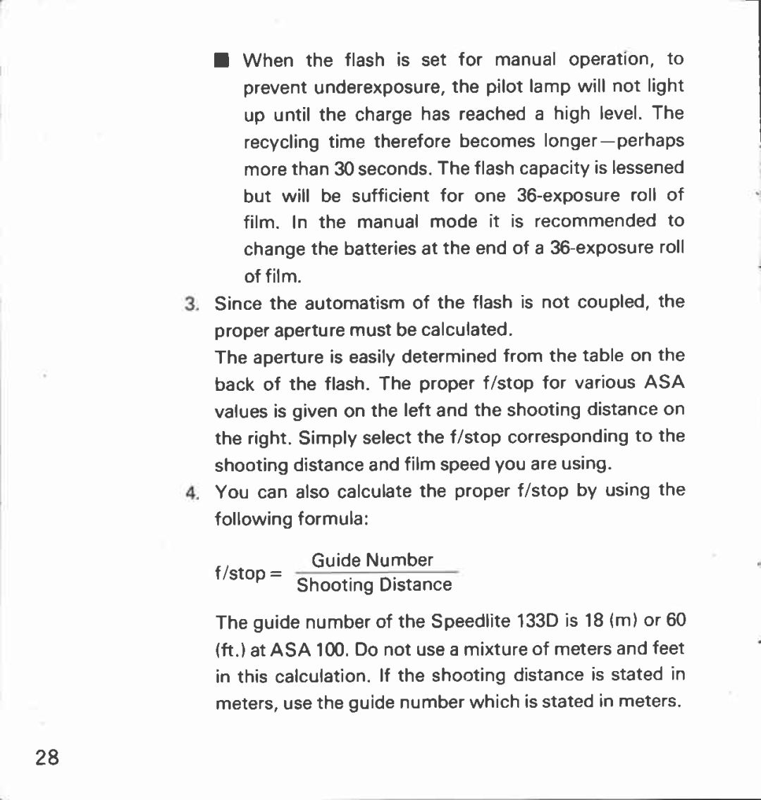 Canon 133 D manual 