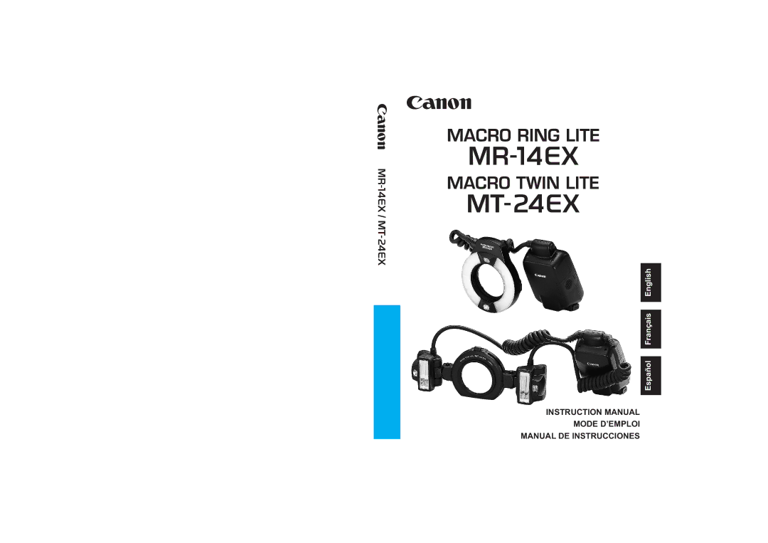 Canon 24EX, 14EX instruction manual Mode D’EMPLOI Manual DE Instrucciones 