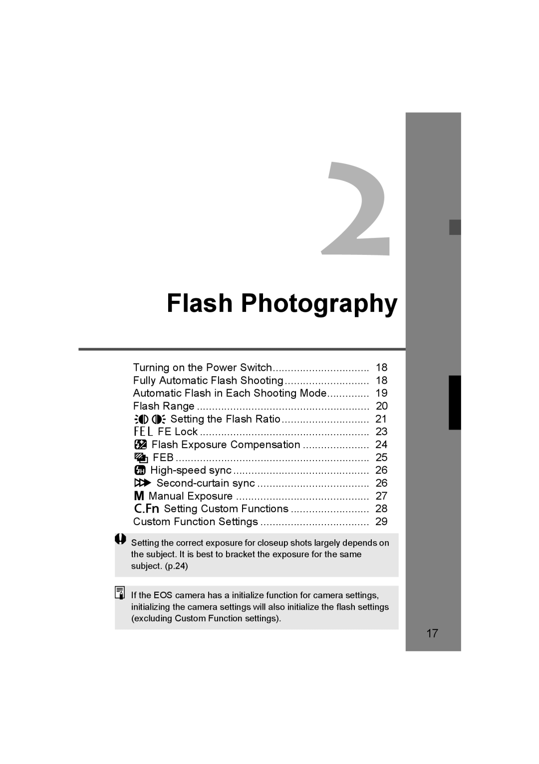 Canon 24EX, 14EX instruction manual Flash Photography 