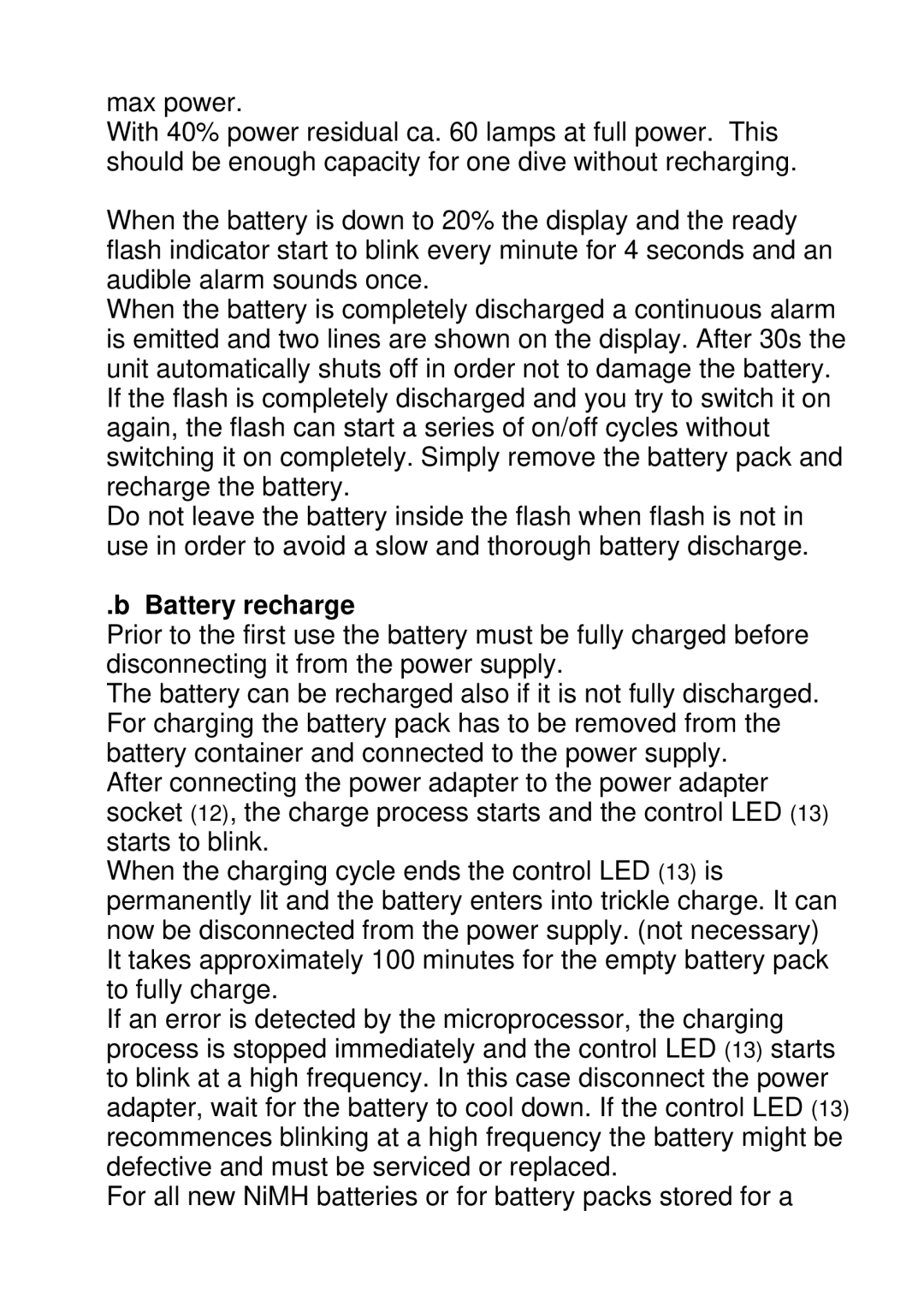 Canon 150DIGITAL user manual Battery recharge 