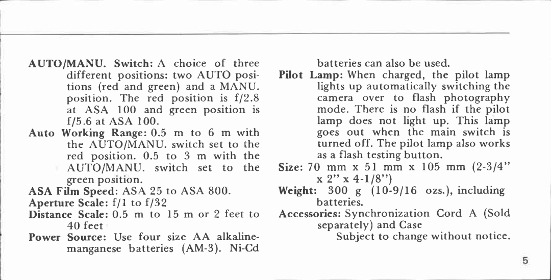 Canon 155 A manual 