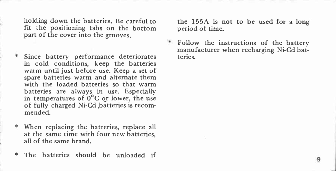 Canon 155 A manual 