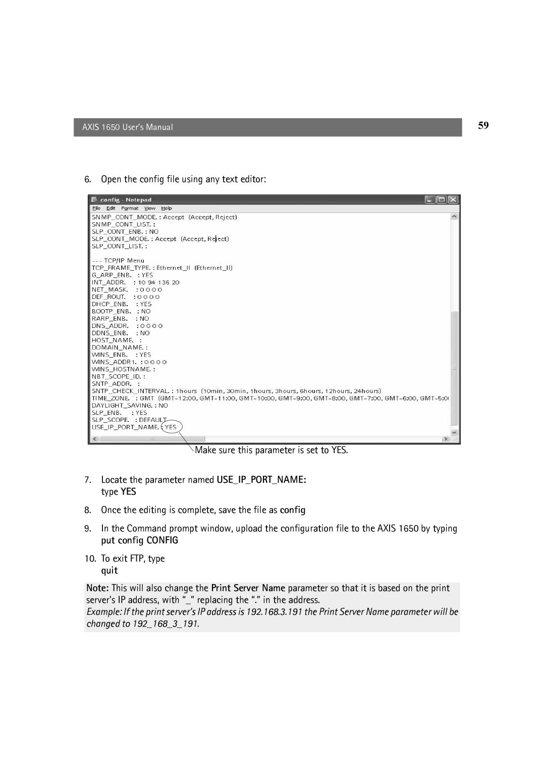 Canon user manual Axis 1650 User’s Manual 