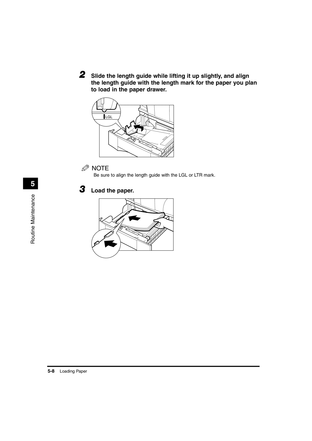 Canon 1630, 1670F, 1610 manual Load the paper 