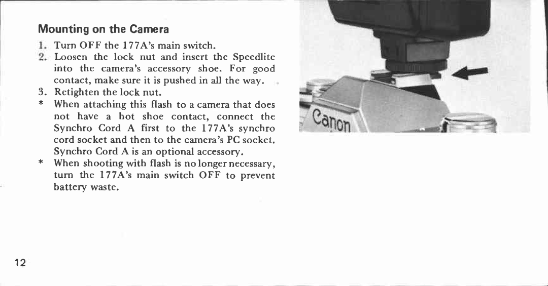 Canon 177 A manual 