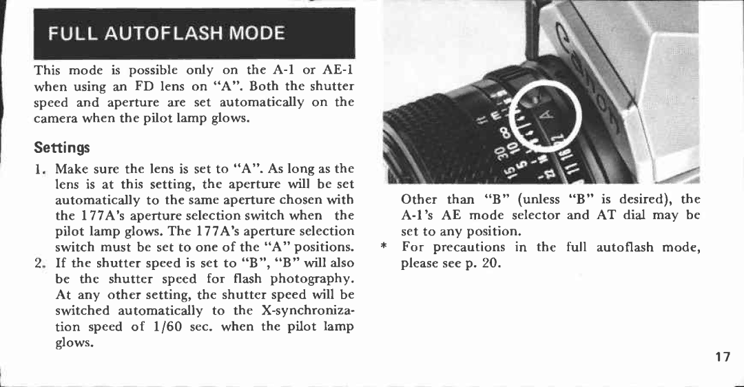 Canon 177 A manual 