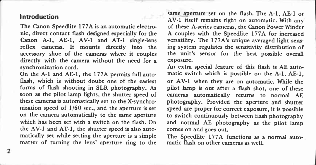 Canon 177 A manual 