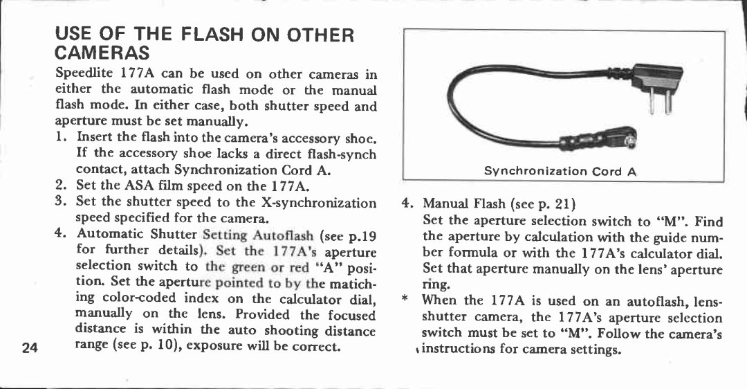 Canon 177 A manual 