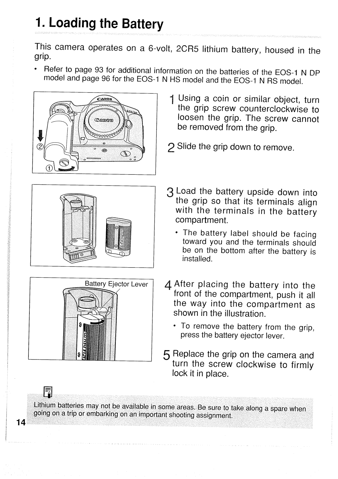 Canon 1N RS manual 