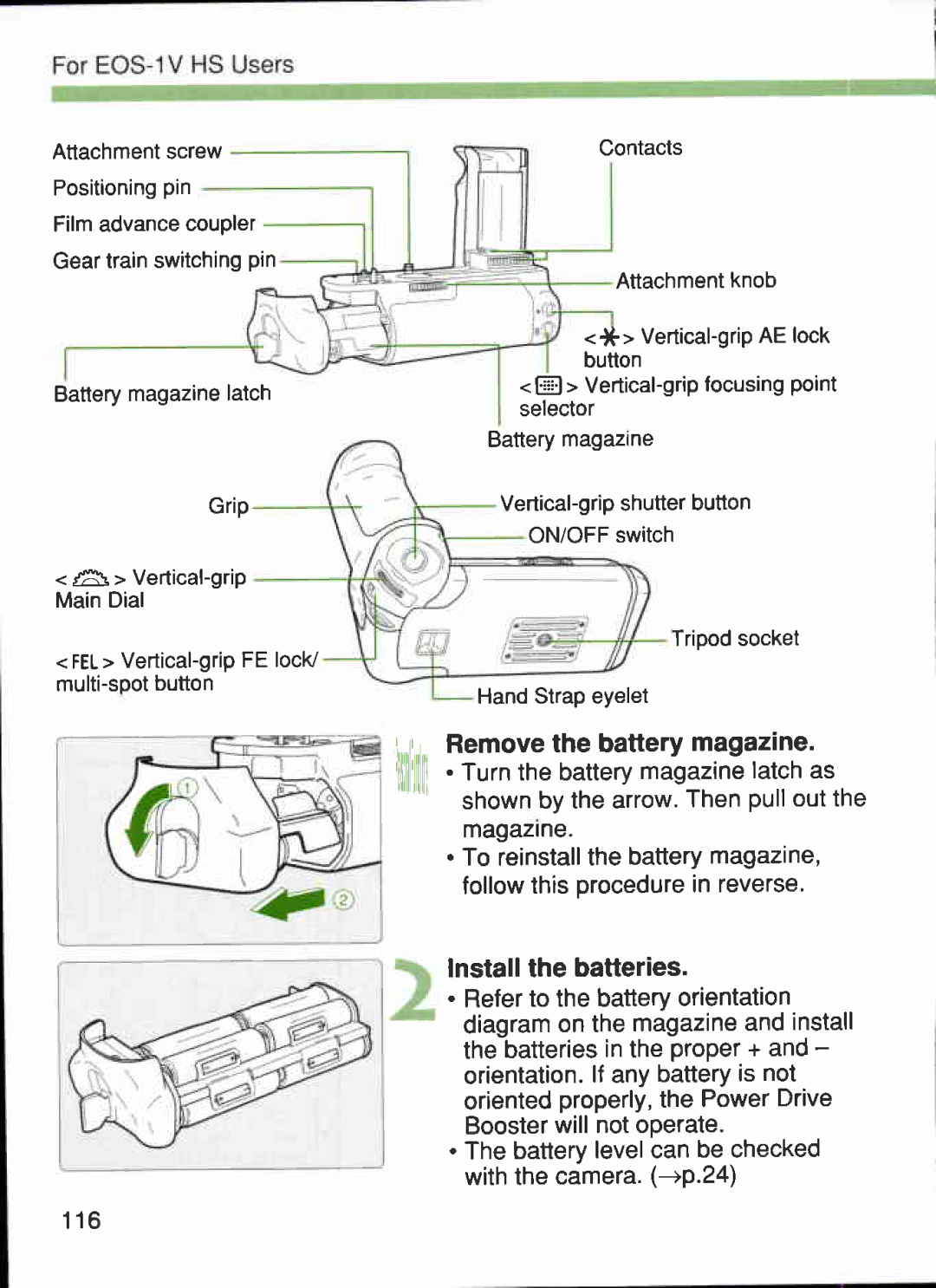 Canon 1V-HS manual 