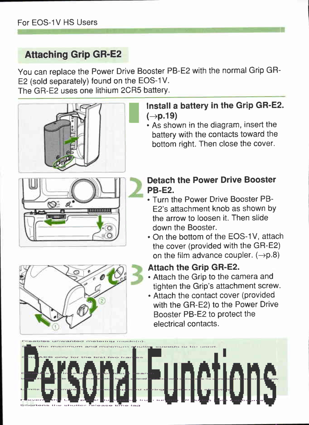 Canon 1V-HS manual 