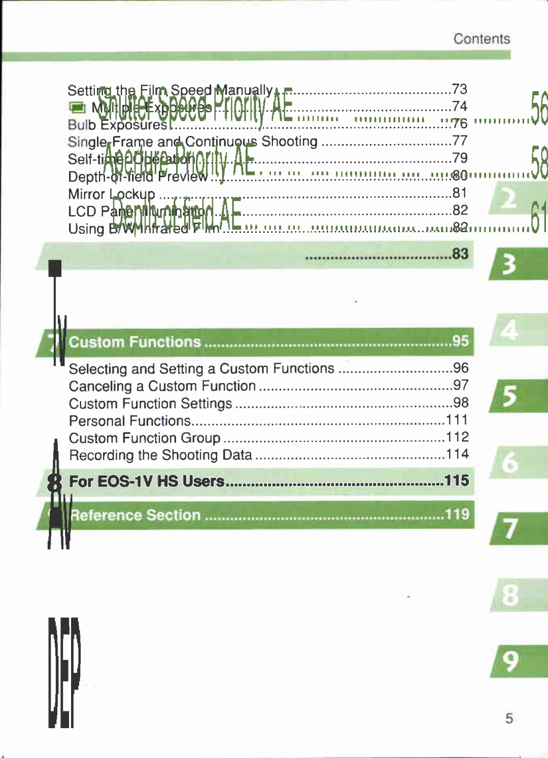 Canon 1V-HS manual 