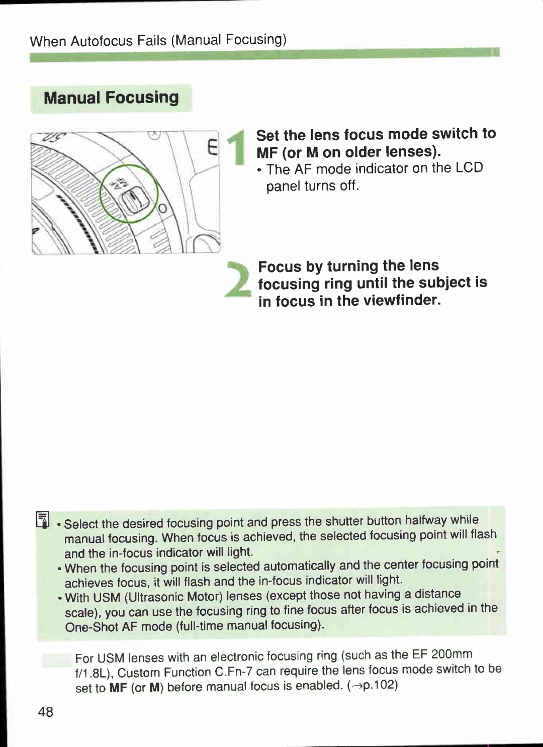 Canon 1V-HS manual 