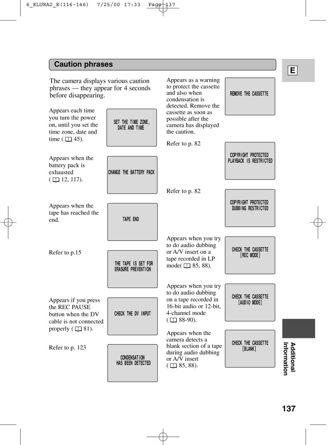 Canon 2 MC instruction manual 137, Refer to p.15 