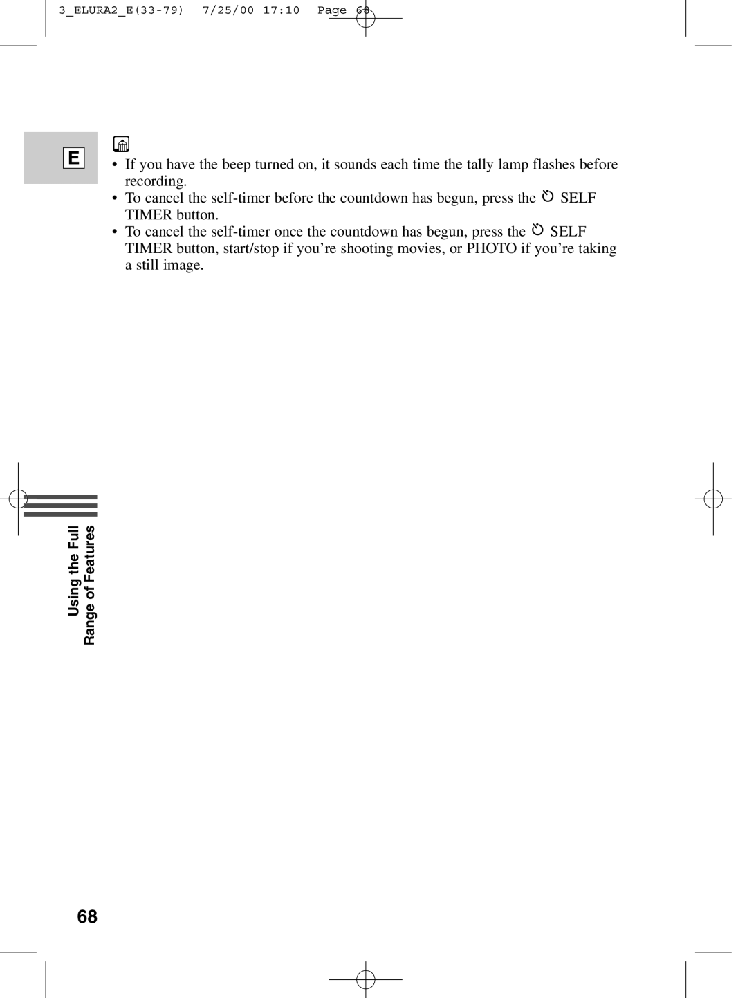 Canon 2 MC instruction manual Using the Full Range of Features 