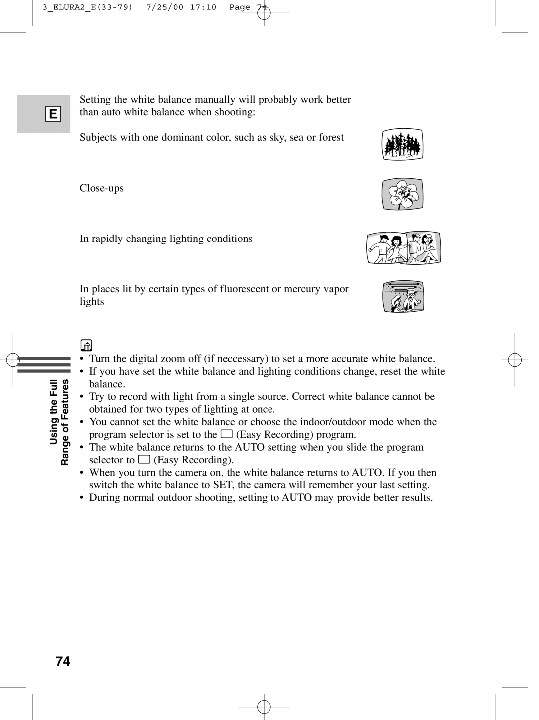 Canon 2 MC instruction manual Using the Full Range of Features 