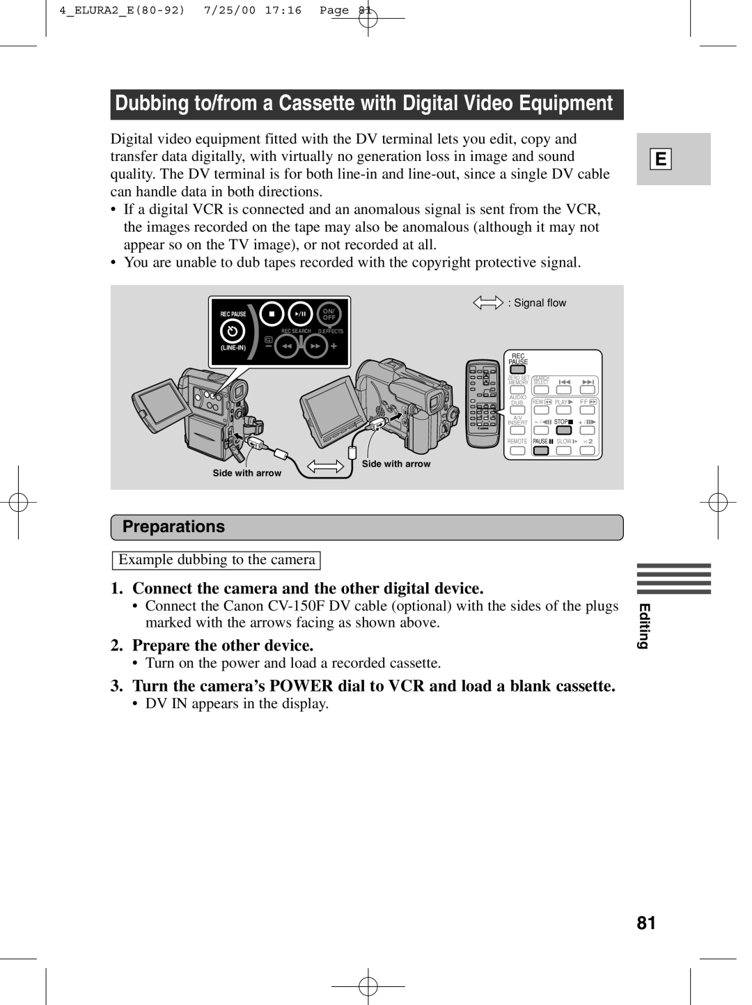 Canon 2 MC instruction manual Connect the camera and the other digital device, Prepare the other device 