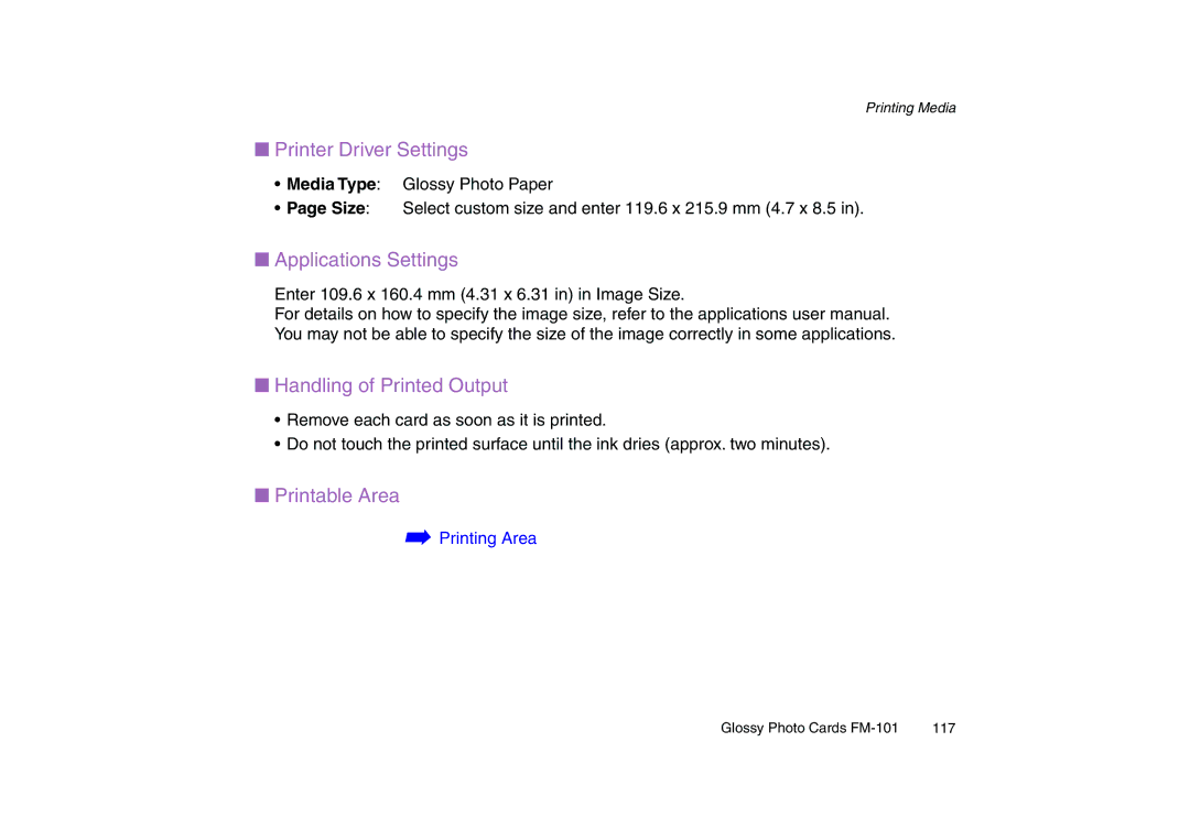 Canon 200 manual Applications Settings 