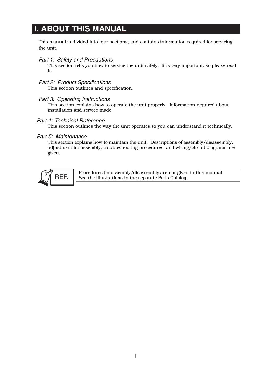 Canon 2000 manual About this Manual, Part 1 Safety and Precautions 