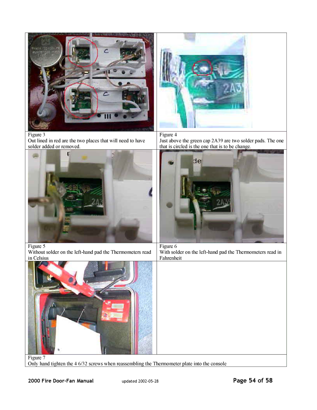 Canon 2000 manual Fire Door-Fan Manual 