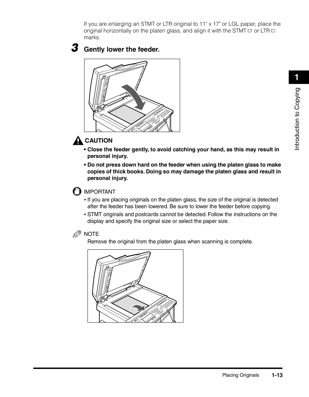 Canon 2010F manual Gently lower the feeder 