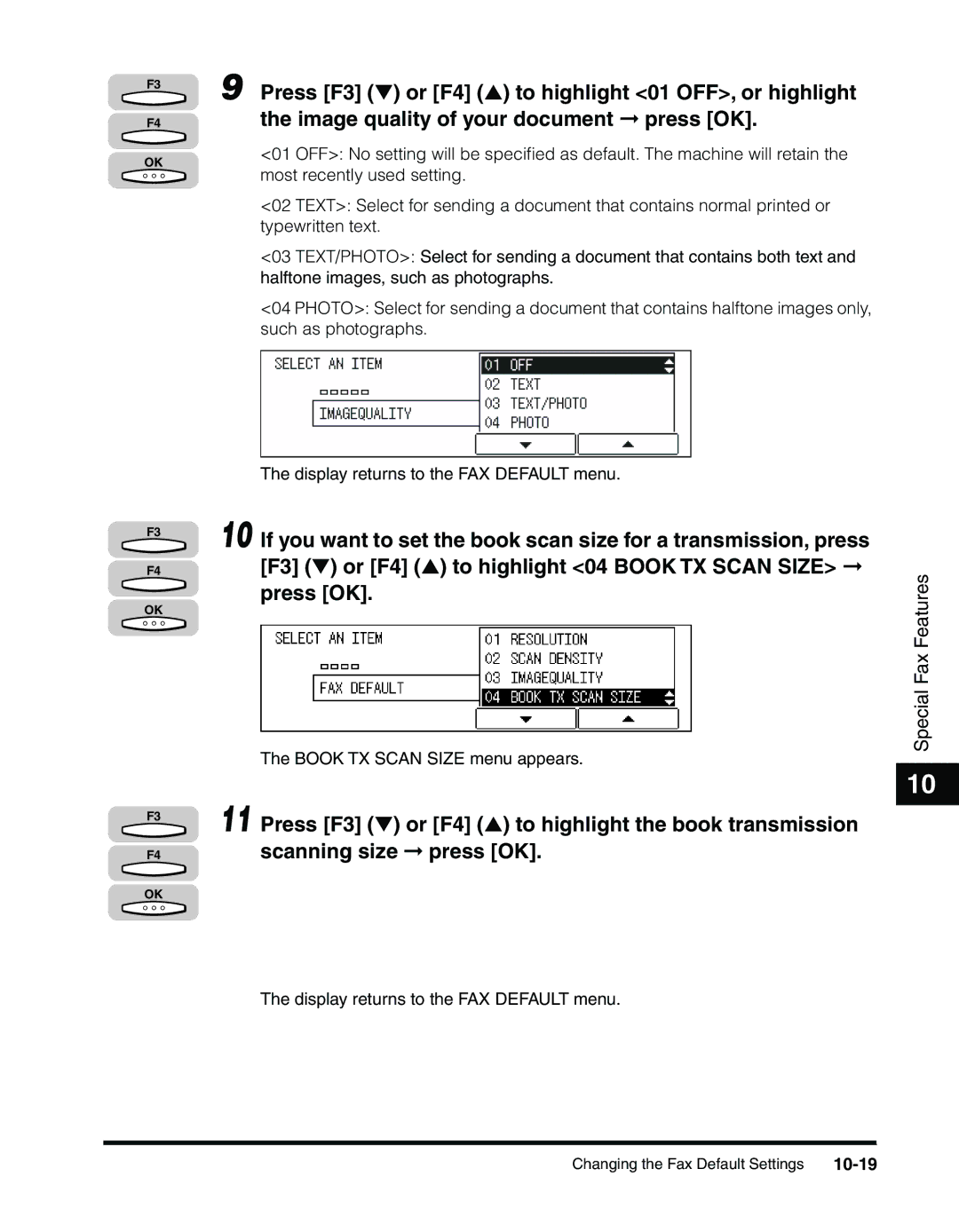 Canon 2010F manual 10-19 