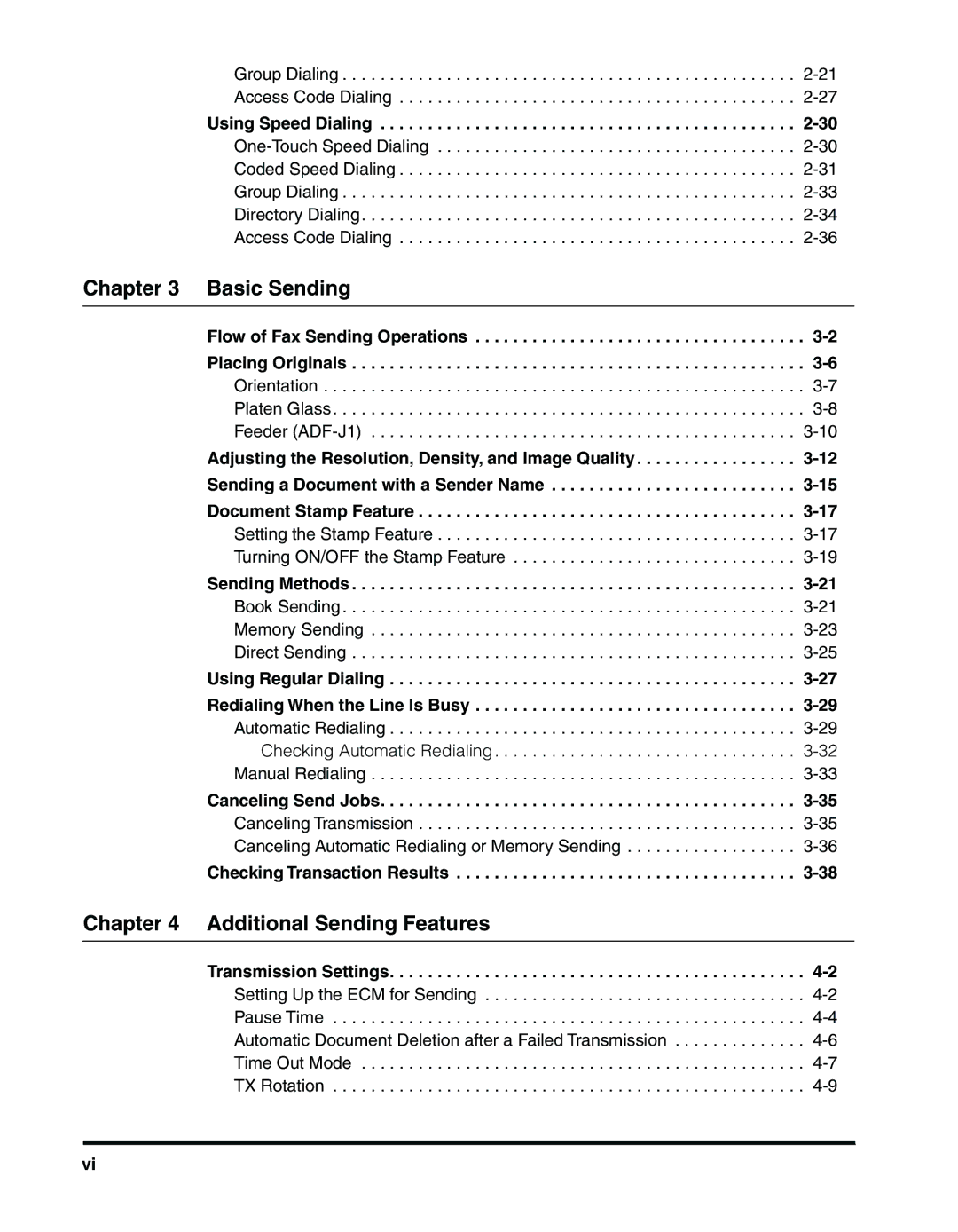 Canon 2010F manual Basic Sending, Additional Sending Features 