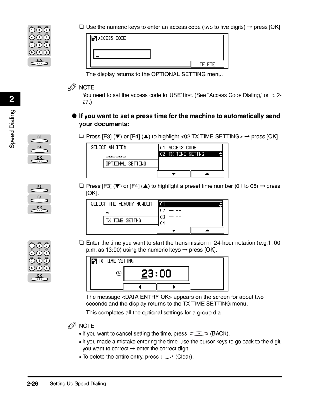 Canon 2010F manual Dialing 