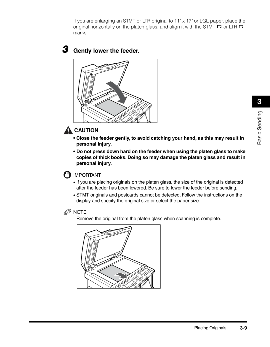 Canon 2010F manual Gently lower the feeder 