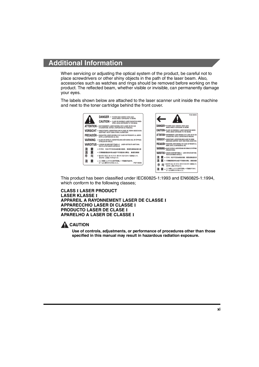 Canon 2016 manual Additional Information 