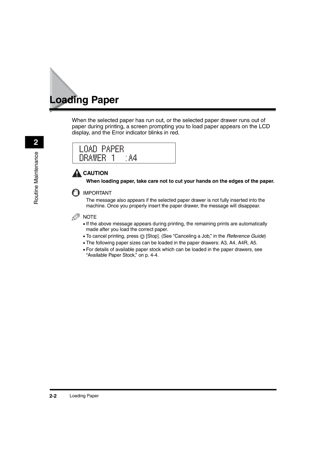 Canon 2016 manual Load Paper Drawer 1 A4, Loading Paper 