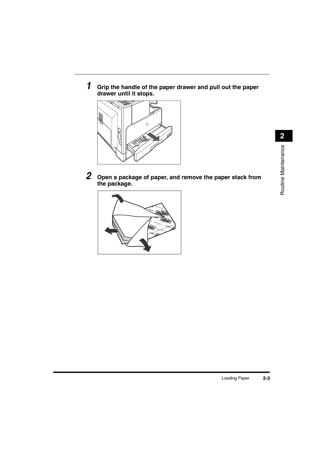 Canon 2016 manual Loading Paper 