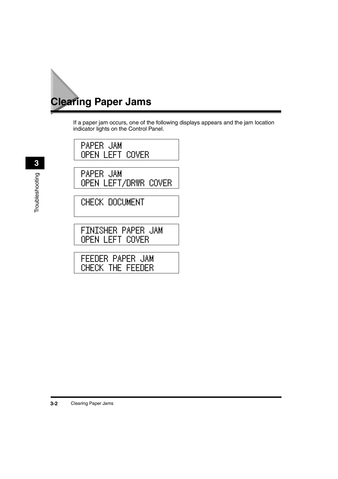 Canon 2016 manual Clearing Paper Jams 