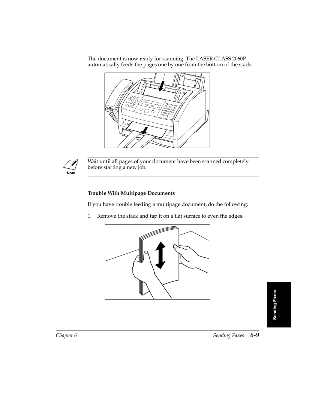 Canon 2060P manual Trouble With Multipage Documents 