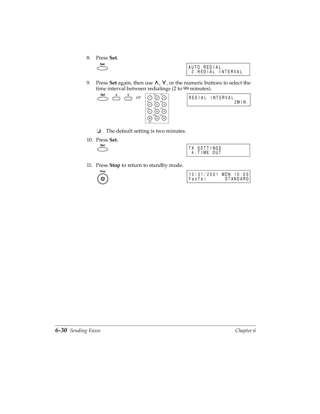 Canon 2060P manual 30Sending Faxes 