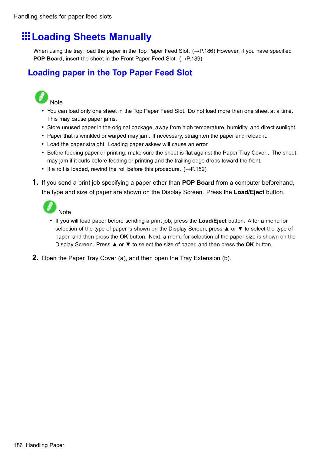 Canon 2159B002 user manual Loading Sheets Manually 