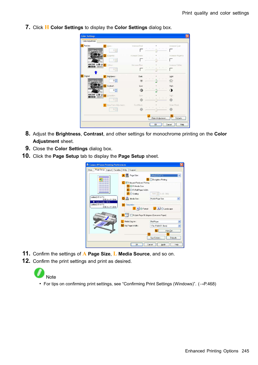 Canon 2159B002 user manual Adjustment sheet 