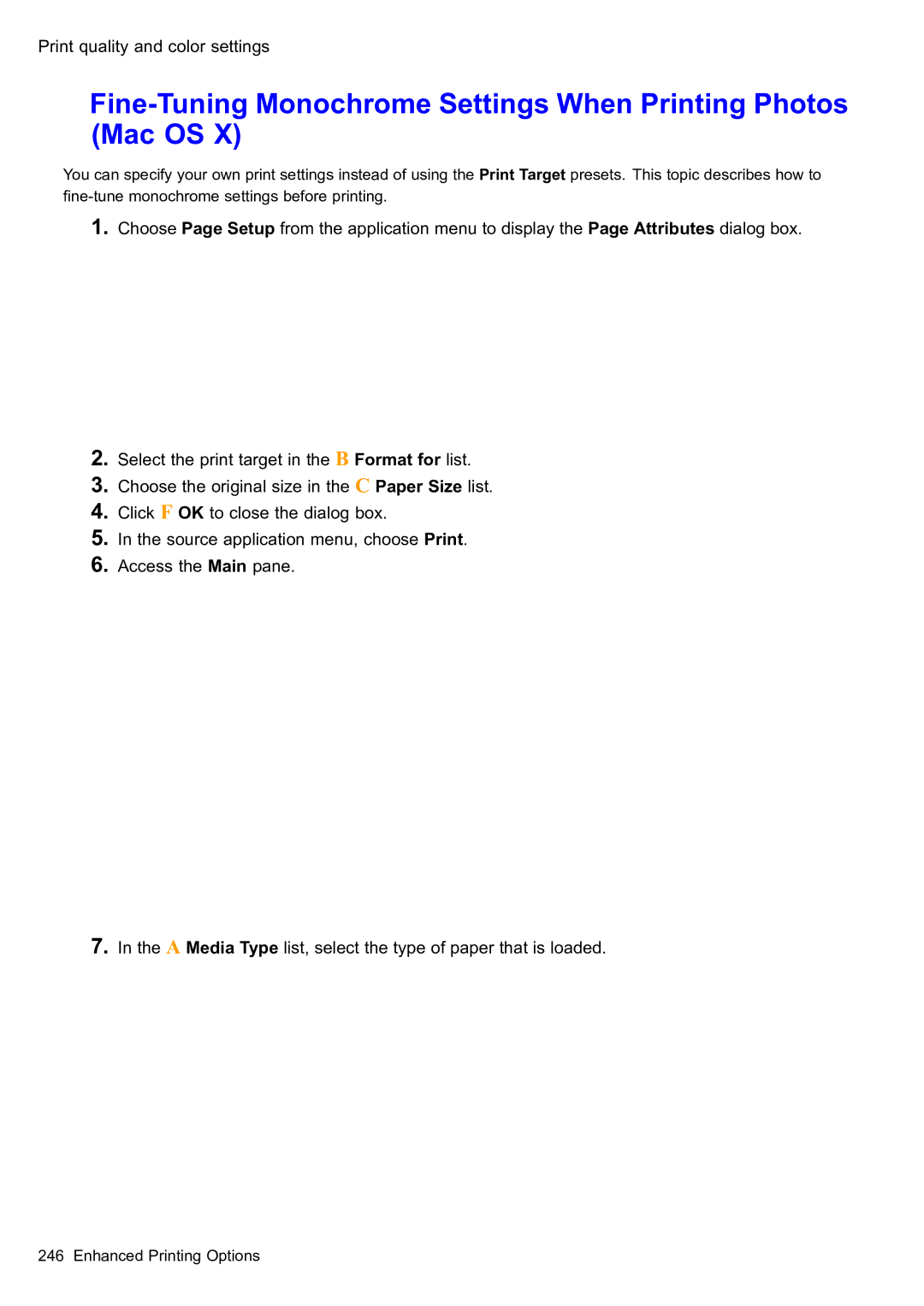 Canon 2159B002 user manual Fine-Tuning Monochrome Settings When Printing Photos Mac OS 