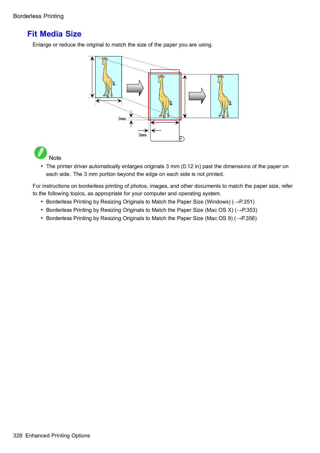 Canon 2159B002 user manual Fit Media Size 