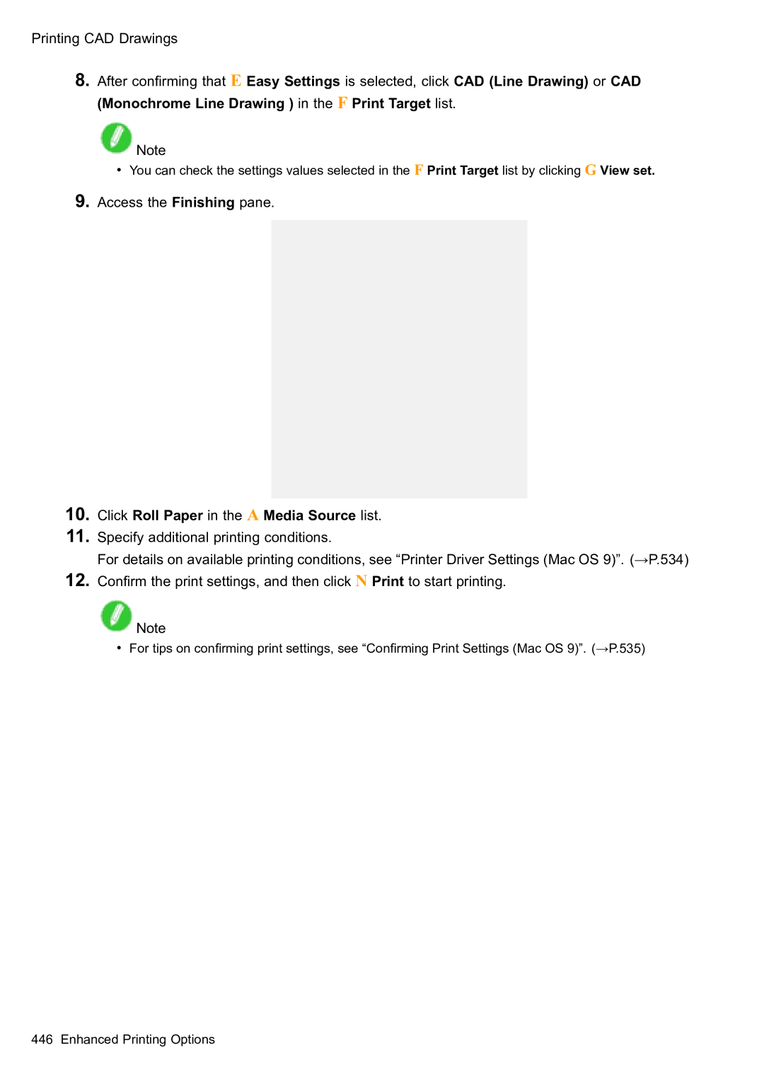 Canon 2159B002 user manual Monochrome Line Drawing in the F Print Target list 