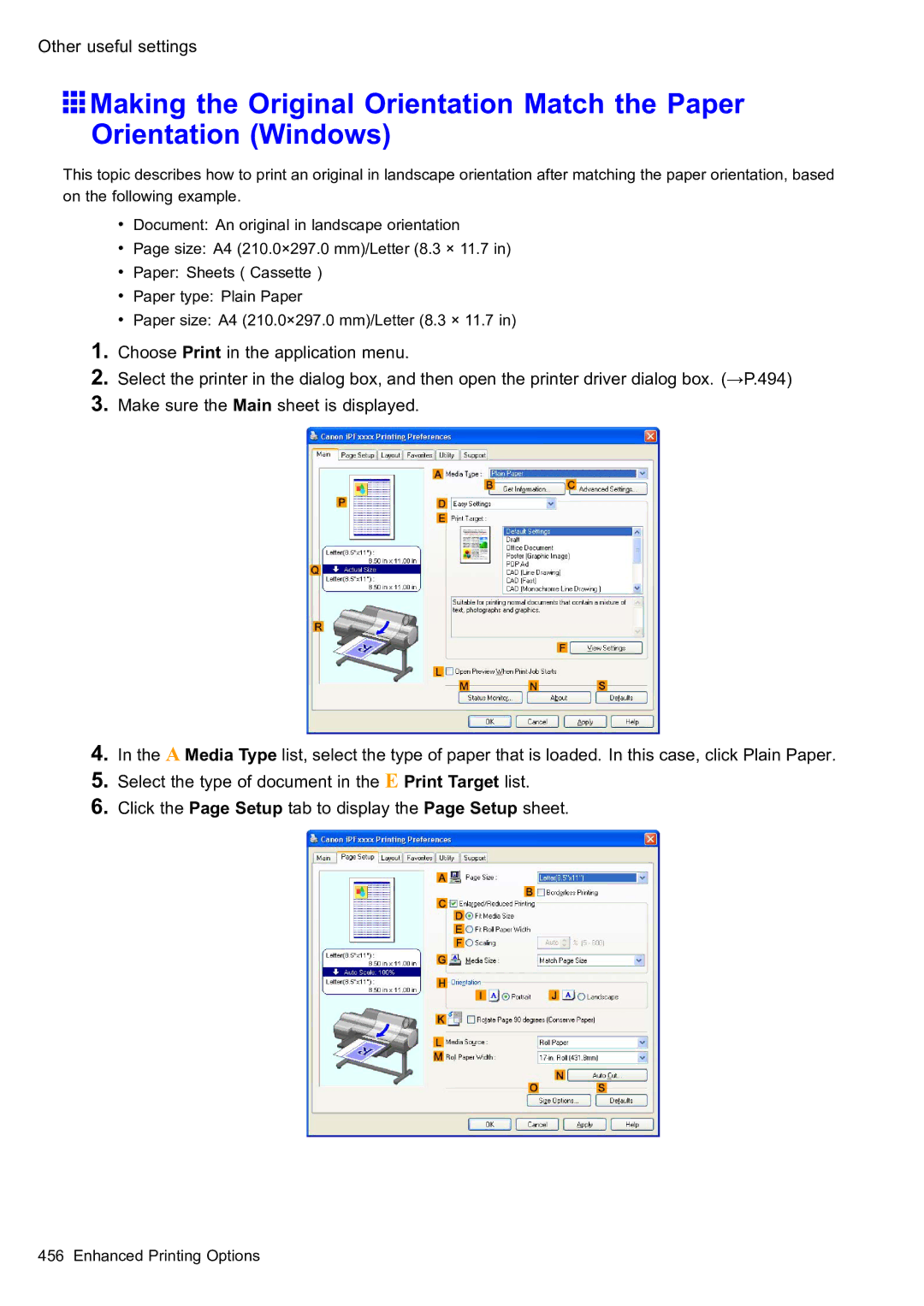 Canon 2159B002 user manual Other useful settings 