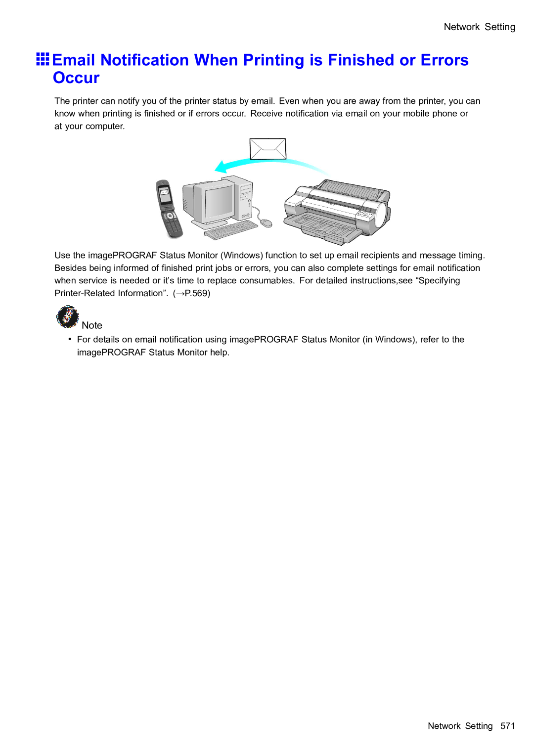 Canon 2159B002 user manual Email Notication When Printing is Finished or Errors Occur 