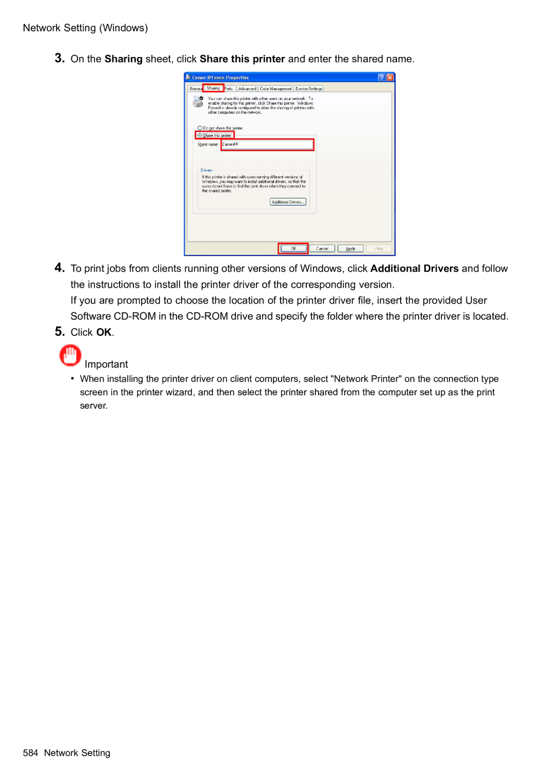 Canon 2159B002 user manual Click OK 