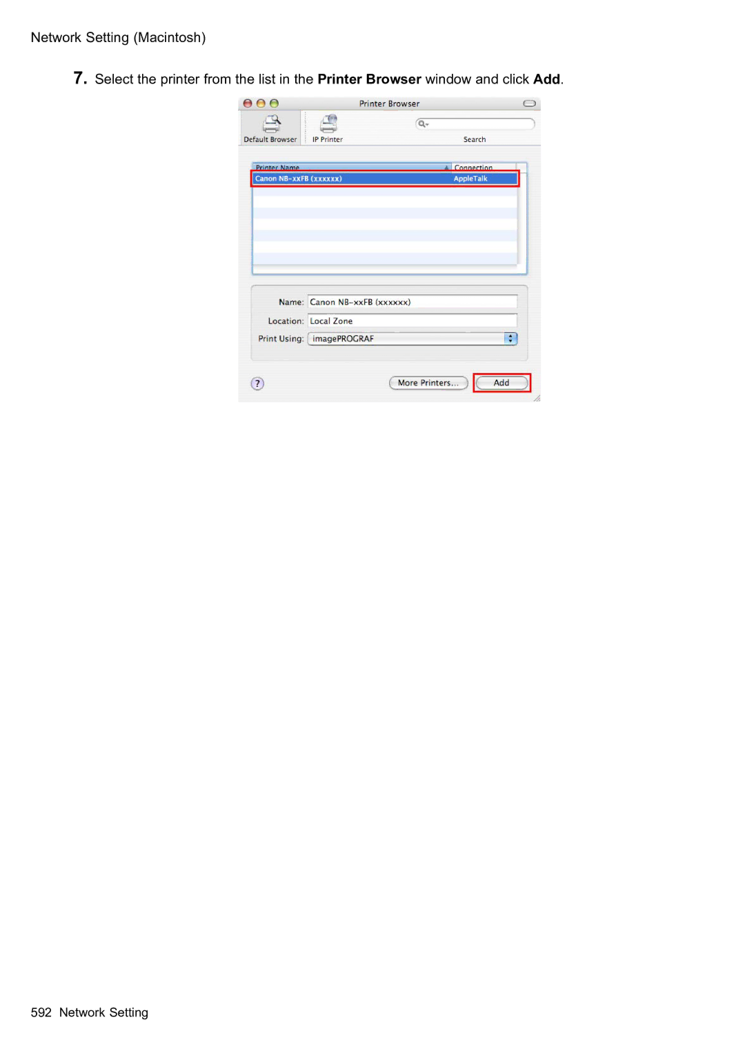 Canon 2159B002 user manual Network Setting 