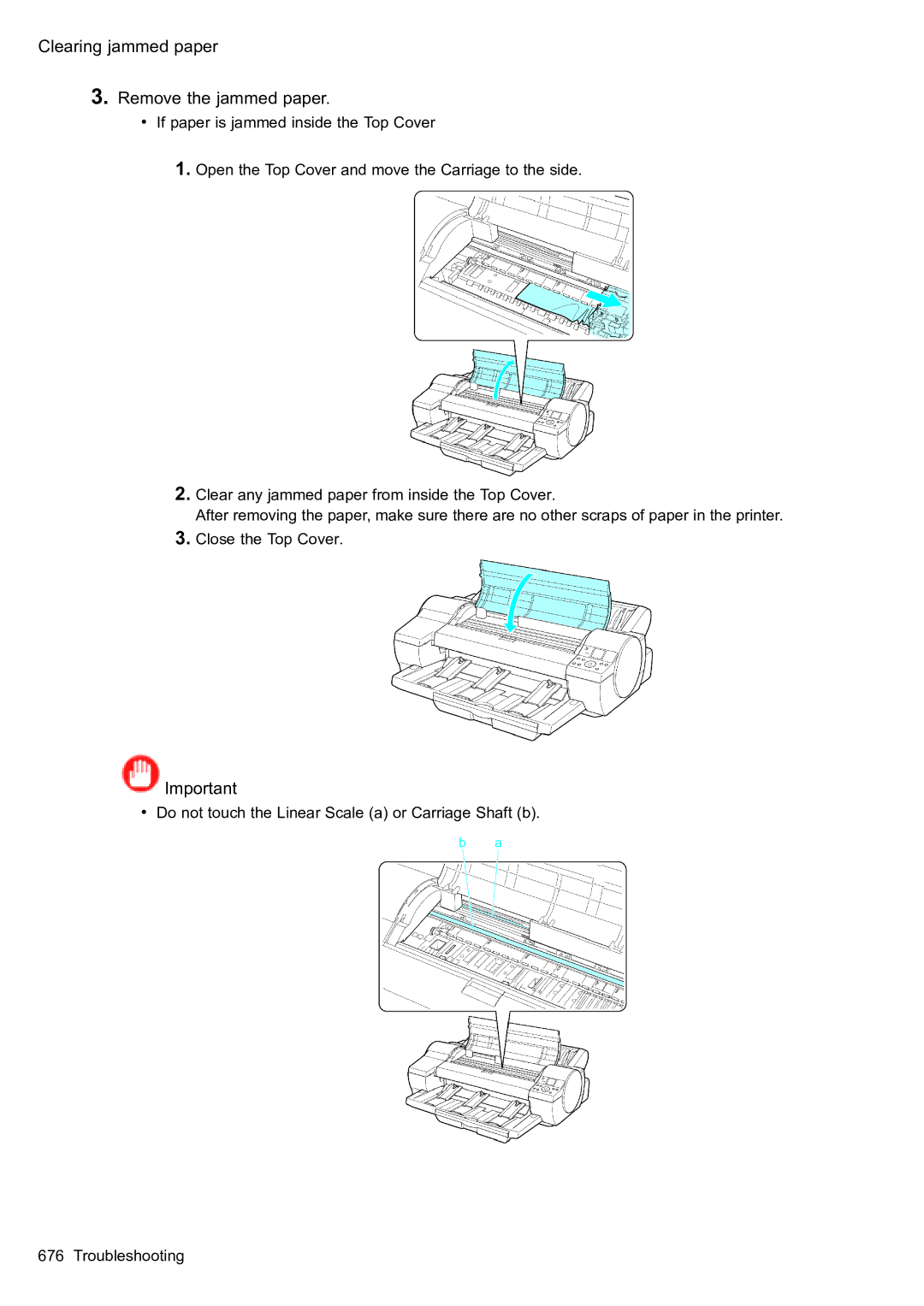 Canon 2159B002 user manual Clearing jammed paper Remove the jammed paper 