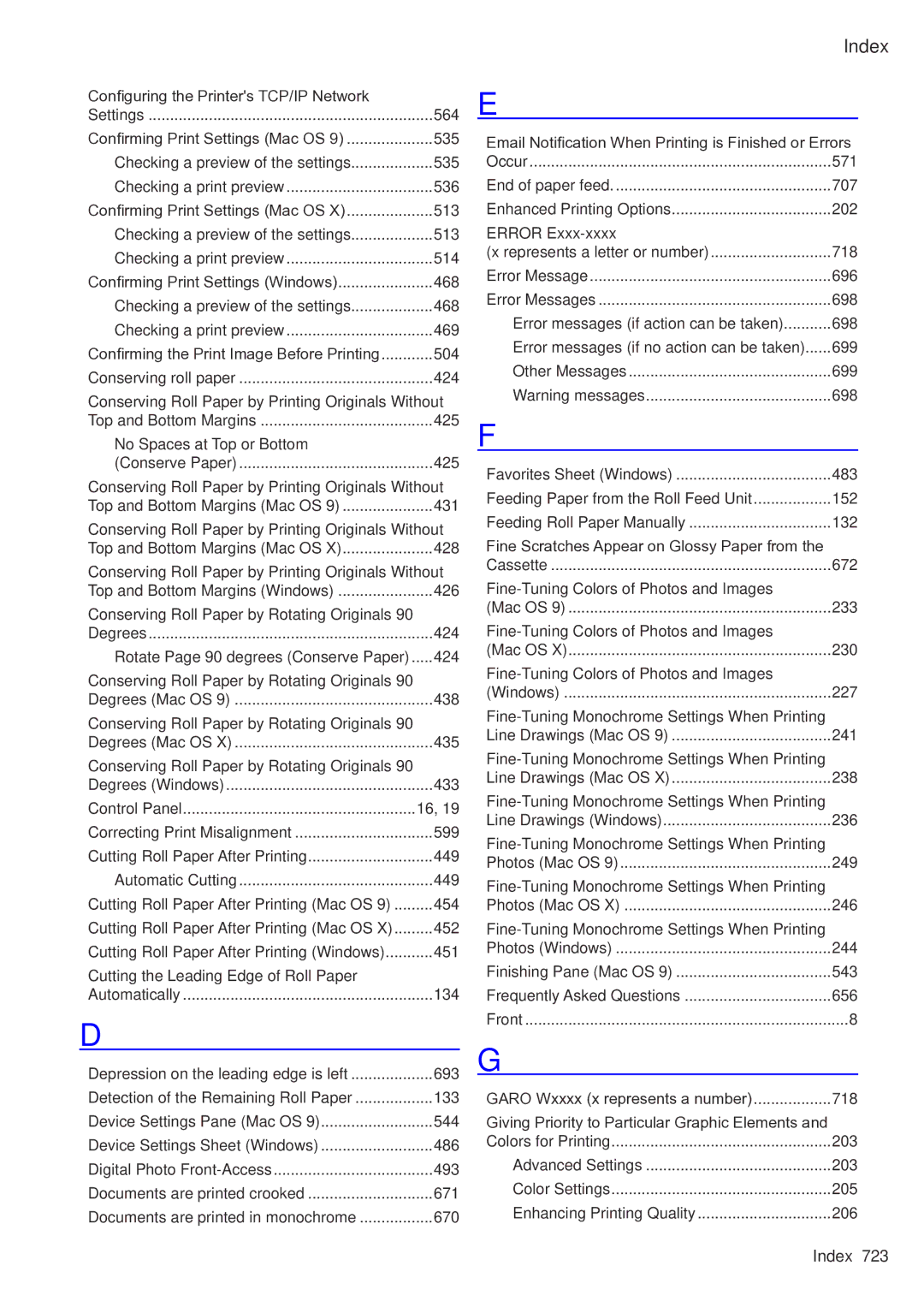 Canon 2159B002 user manual Configuring the Printers TCP/IP Network 