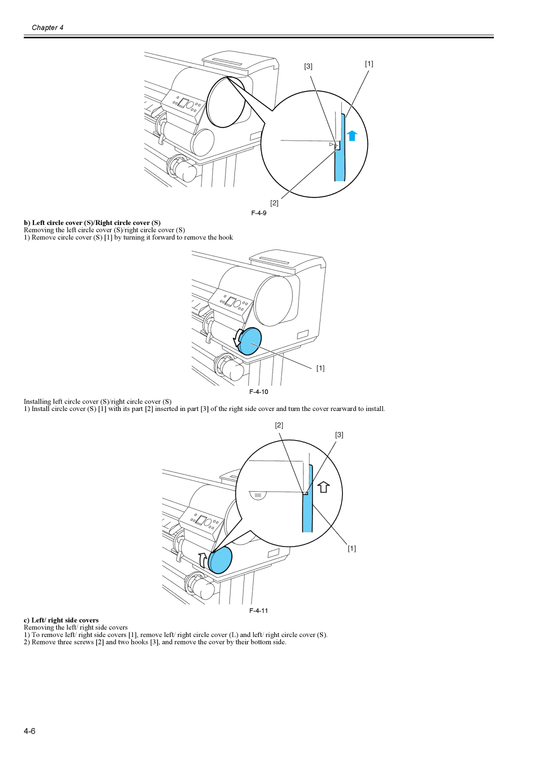 Canon 2163B002 service manual Left/ right side covers Removing the left/ right side covers 