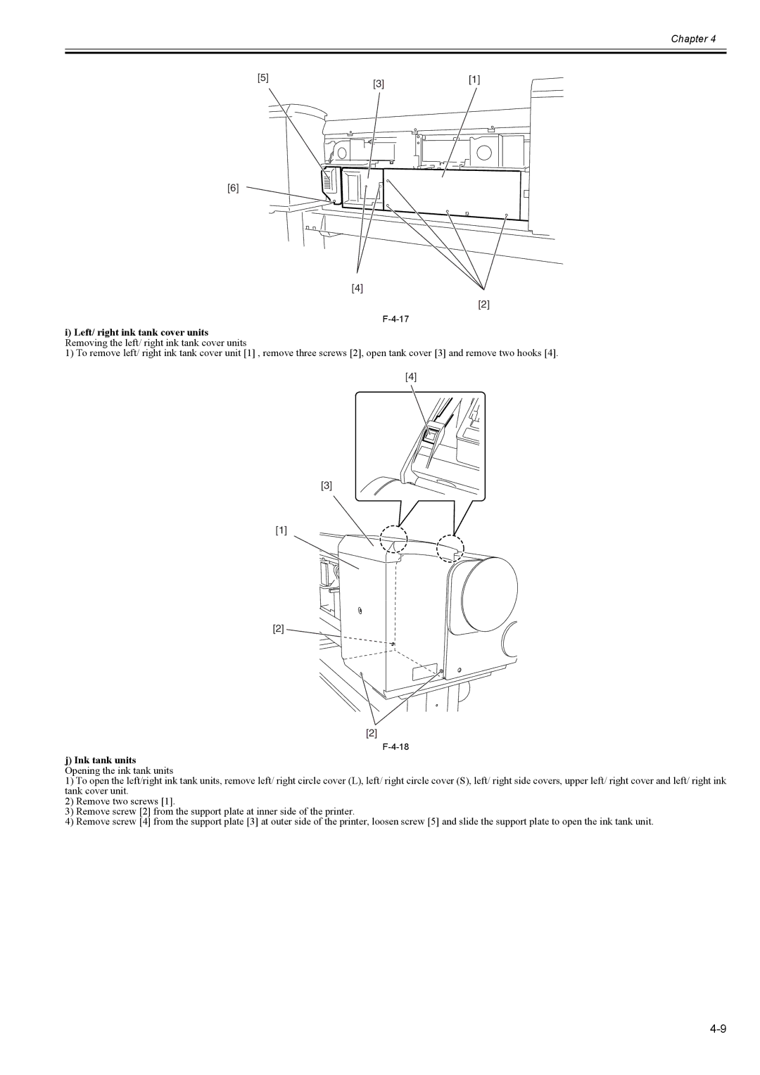 Canon 2163B002 service manual Ink tank units Opening the ink tank units 