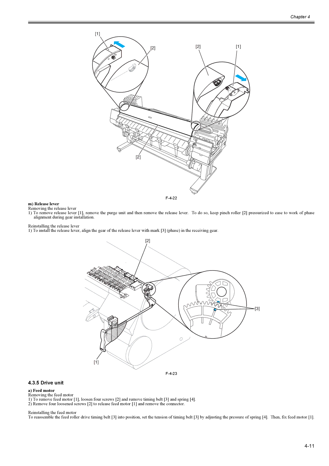 Canon 2163B002 service manual Drive unit 